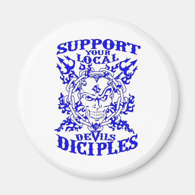 Devils Diciples MC - Magnet de support (Devant)