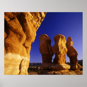 Devils Garden in der Grand Treppe Escalante Poster