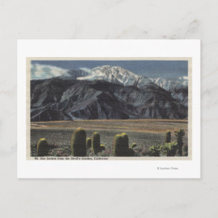 Devil's Garden View of Mt. San Jacinto # 2 Postkarte