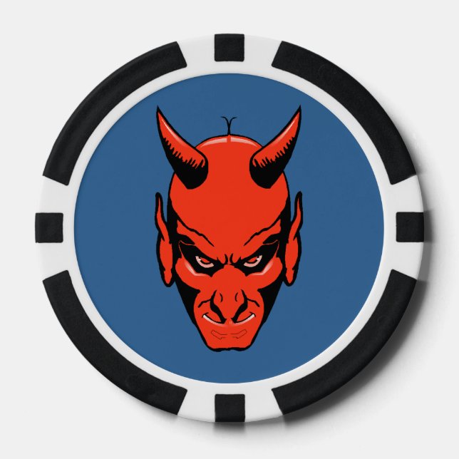 Devils Head Pattern Poker Chip Gambling Gambler (Vorderseite)