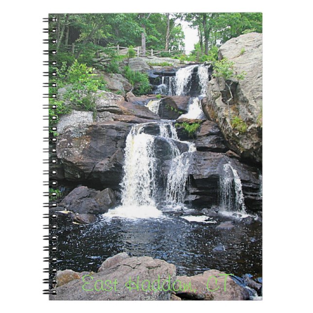 Devil's Hopyard Waterfall-Notebook Notizblock (Vorderseite)