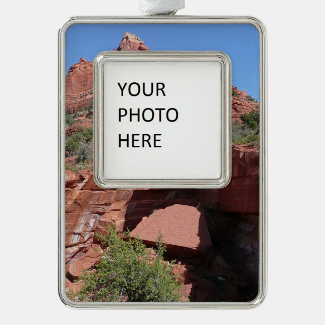Devil's Kitchen in Sedona Arizona Rahmen-Ornament Silber (Vorderseite)