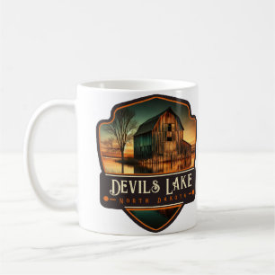 Devils Lake, North Dakota   VINTAG Kaffeetasse