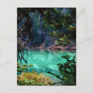 Devils Lake, Oregon Artwork Postkarte