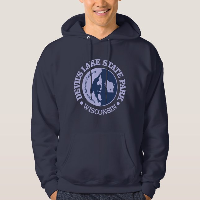 Devil's Lake Staat Park (Klettern) Hoodie (Vorderseite)