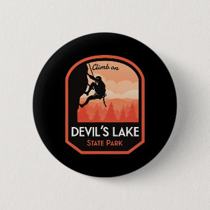 Devils Lake State Park Felsenklettern Button