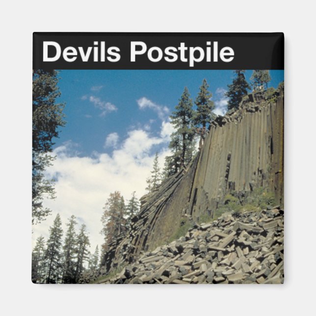 Devils Postpile National Monument Magnet (Vorne)