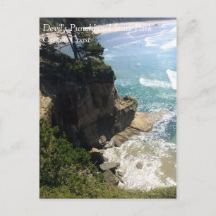 Devil's Punchbowl State Park, OR Postkarte