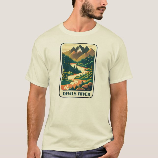 Devils River Texas Colors T-Shirt (Vorderseite)