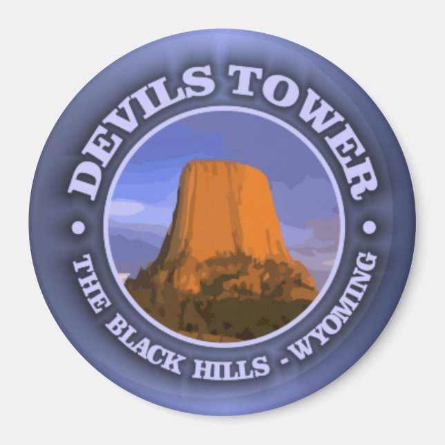 Devils Tower 3 Magnet (Vorne)