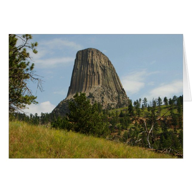 Devils Tower Blank Card (Vorderseite (Horizontal))
