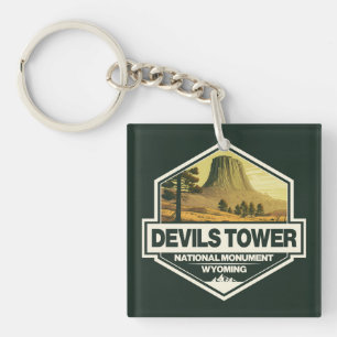 Devils Tower National Monument Voyage Art Vintage
