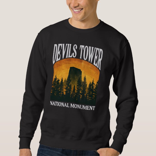Devils Tower National Monument Wyoming Sweatshirt (Vorderseite)