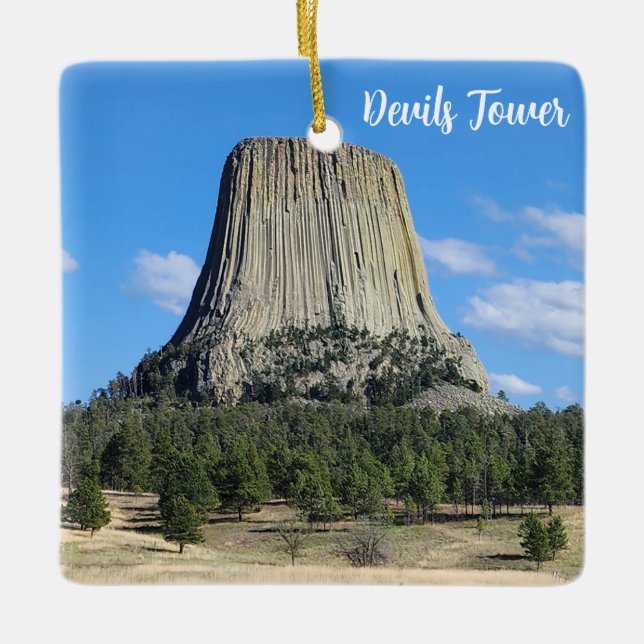 Devils Tower Wünsche Keramikornament (Vorderseite)