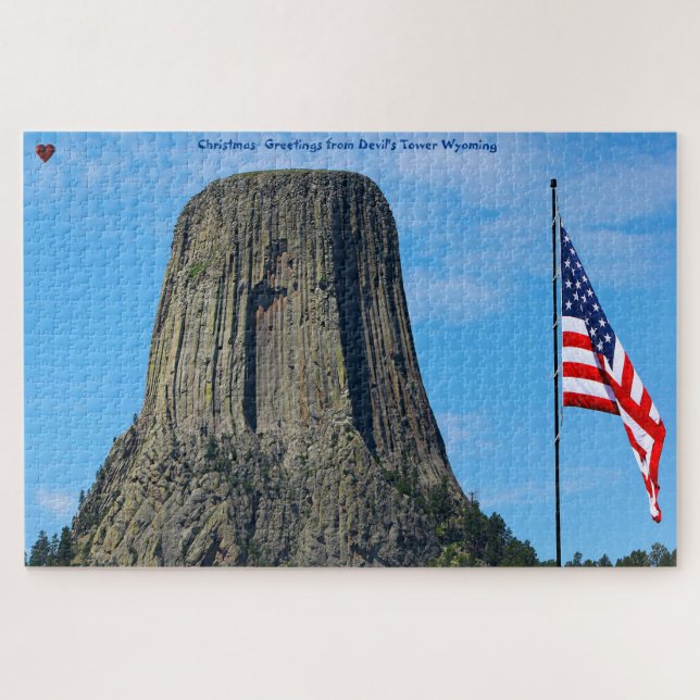 Devil's Tower Wyoming Jigsaw Puzzle (Horizontal)