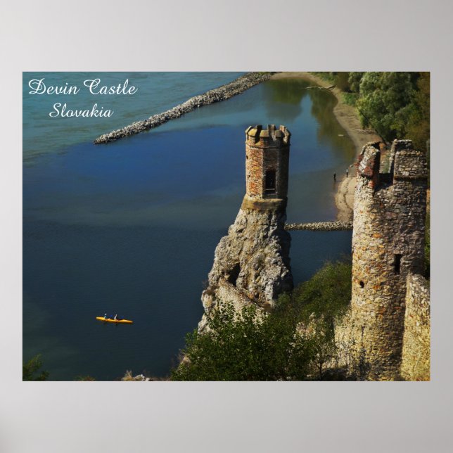 Devin Castle Slovakia Travel Maiden Tower Foto Poster (Vorne)