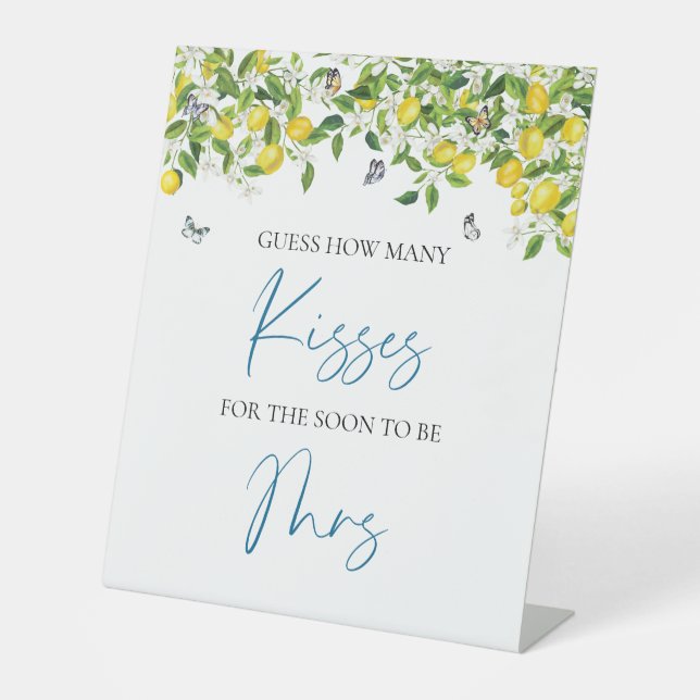 Devinez combien de baisers signe | Fête des mariée (Recto)