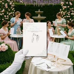 Devinez la robe Carte de jeu floral pour la fête d