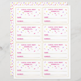 Devinez l'ensemble des cartes de jeu Sprinkles