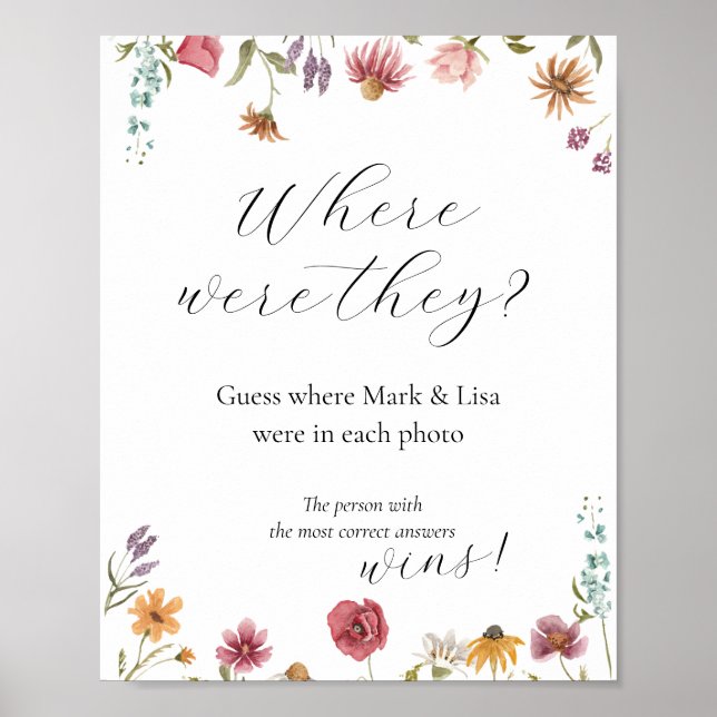 Devinez où ils étaient Affiche de jeu de Baby Show (Devant)