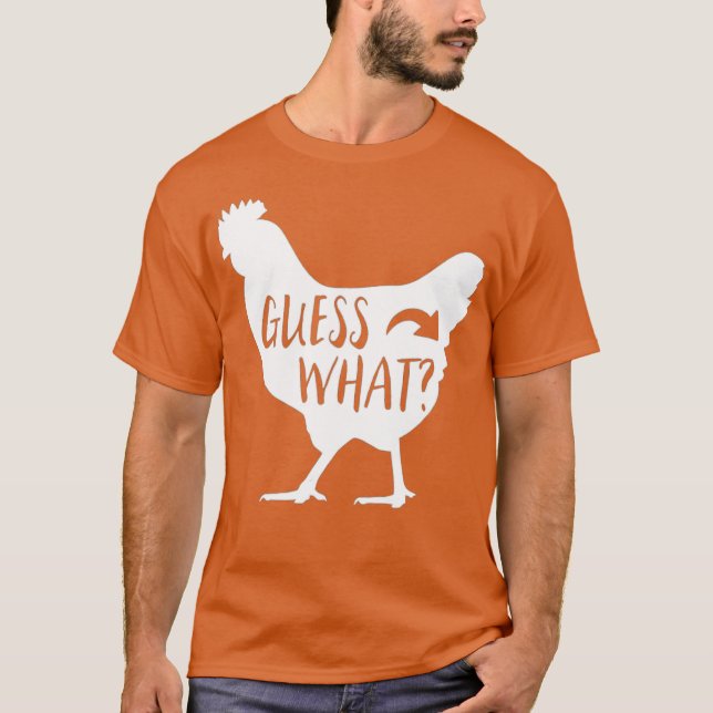 Devinez Quel T-shirt Bouton de poulet (Devant)