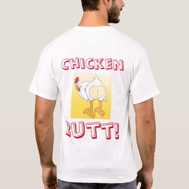 Devinez quel t-shirt de cul de poulet (Dos)