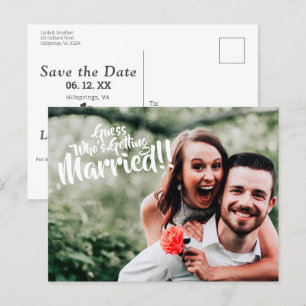 Devinez qui se marie Carte postale