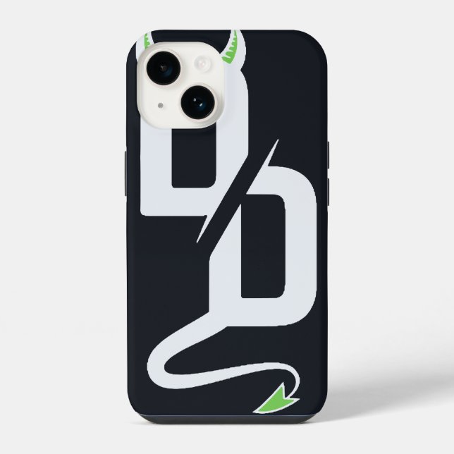 Devious Developments DD Monogramm-Handyhülle iPhone 14 Hülle (Rückseite)