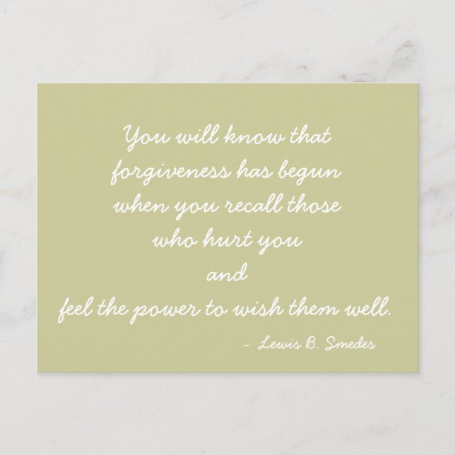 Devis de carte postale inspirante (Devant)