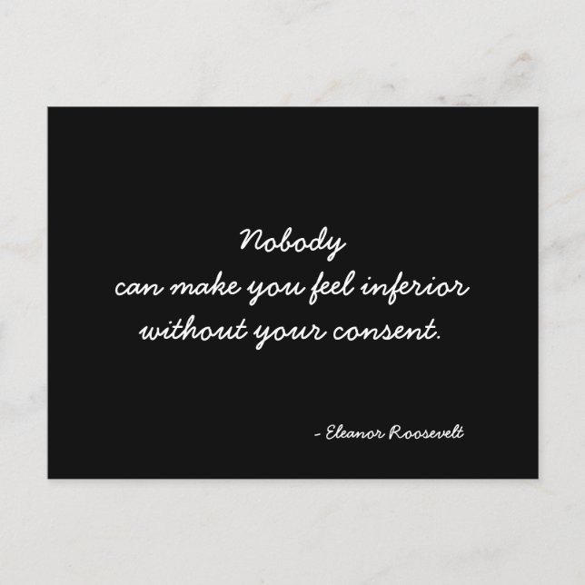 Devis de carte postale inspirante (Devant)