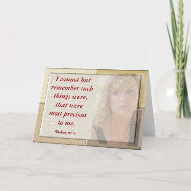 Devis Shakespeare - Carte de voeux (Devant)