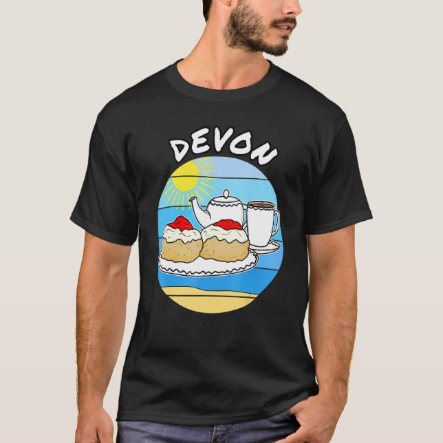 Devon Cream Tea British Summer Holiday T-Shirt (Vorderseite)