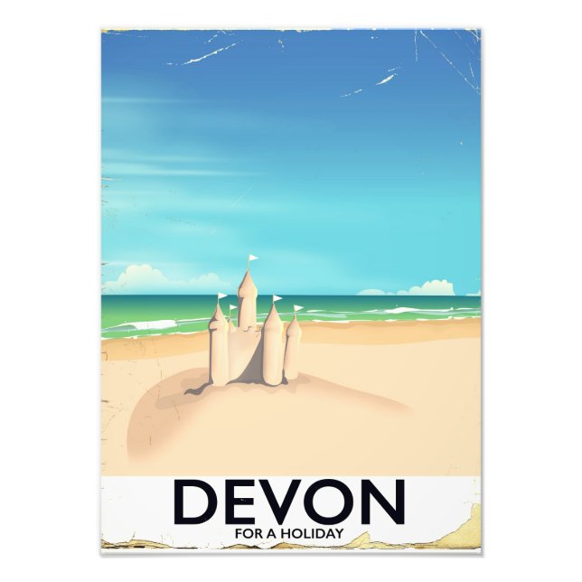 Devon, England für einen Urlaub. Fotodruck (Vorne)