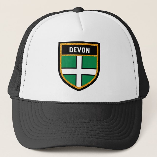 Devon Flag Truckerkappe (Vorderseite)