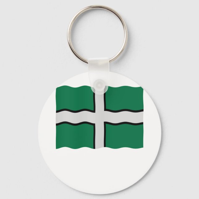 Devon-Flagge Schlüsselanhänger (Vorderseite)