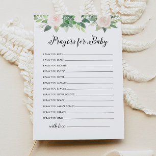 DEVON Greenery Prières pour la carte de conseil Ba