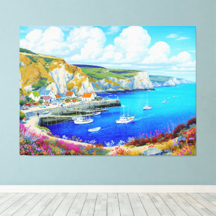 "Devon Harbor Dreamscape" - Eine englische Seascap Leinwanddruck