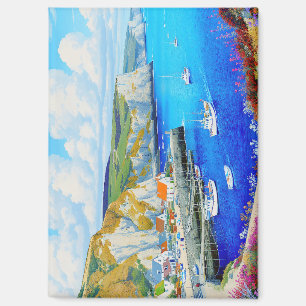 "Devon Harbor Dreamscape" - Eine englische Seascap Magnet