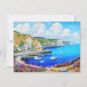 "Devon Harbor Dreamscape" - Eine englische Seascap Postkarte