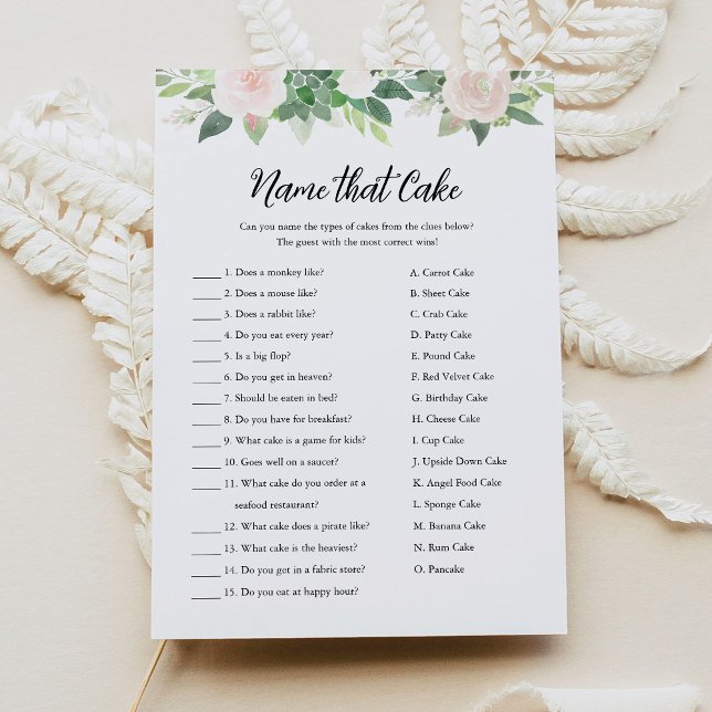 DEVON Nom Qui Cake Fête des mariées Carte de jeu (Créateur téléchargé)