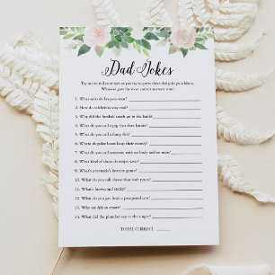 DEVON Papa plaisante Greenery Baby shower Carte de