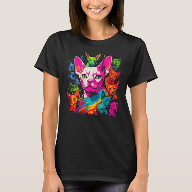 Devon Rex Cat Best Friends T-Shirt (Vorderseite)