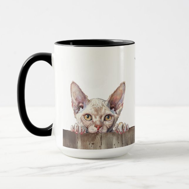 Devon Rex Cat Tasse (Links)