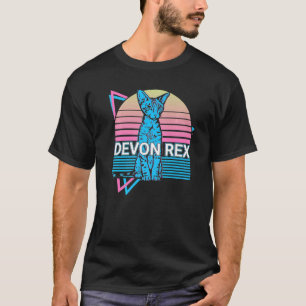 Devon Rex Katze Retro T-Shirt