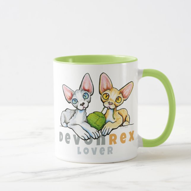 Devon Rex Lover Tasse (Rechts)