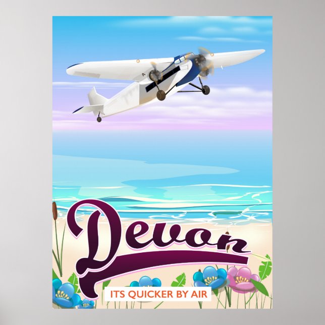 Devon Vintages Flugplakat Poster (Vorne)
