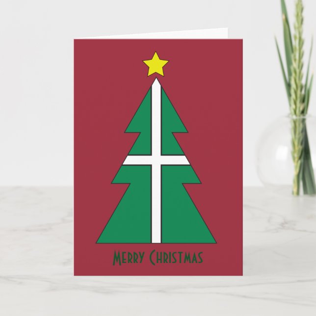 Devon-Weihnachtsbaum-Karte Feiertagskarte (Vorderseite)