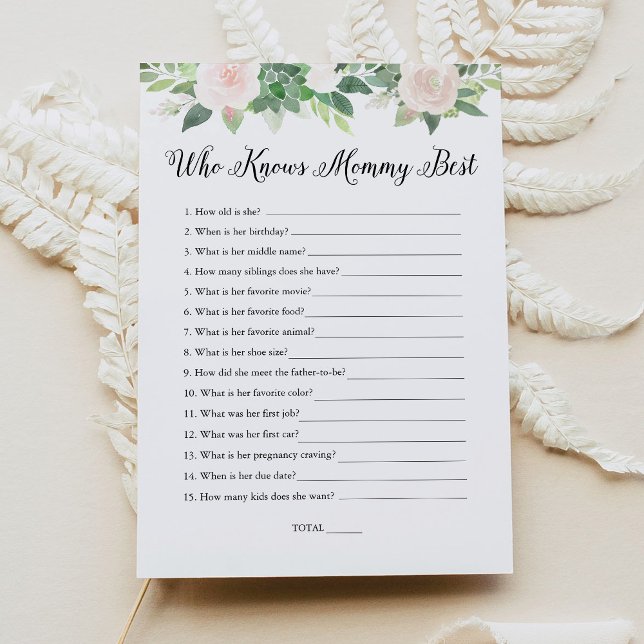 DEVON Wer Mommy Best Baby Shower Game kennt Einladung (Von Creator hochgeladen)