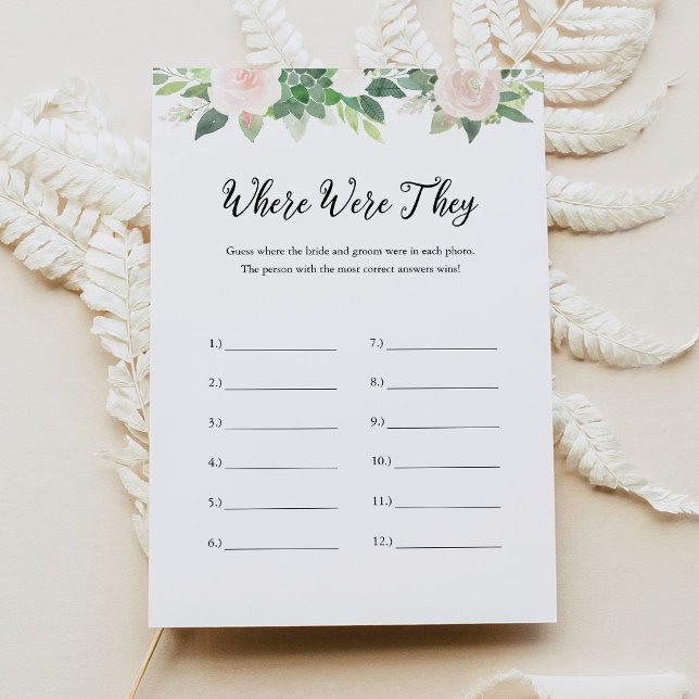DEVON wo waren sie Brautparty Game Card Einladung (Von Creator hochgeladen)