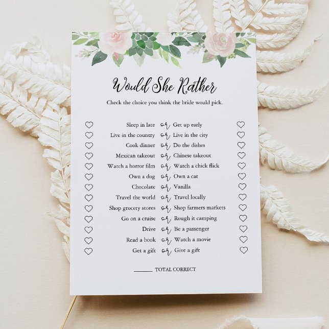 DEVON würde sie eher Brautparty Game Card Einladung (Von Creator hochgeladen)